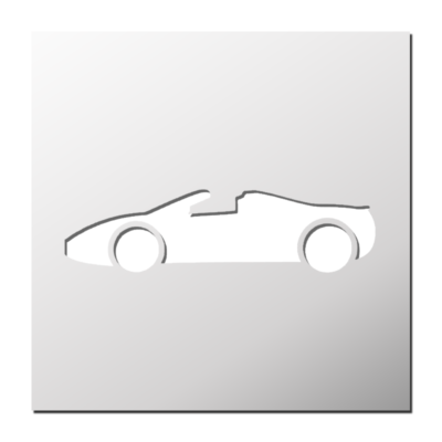 Pochoir Voiture de sport