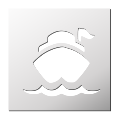 Pochoir Bateau