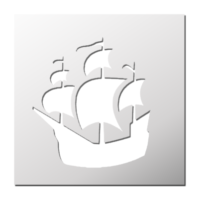 Pochoir Bateau de pirates