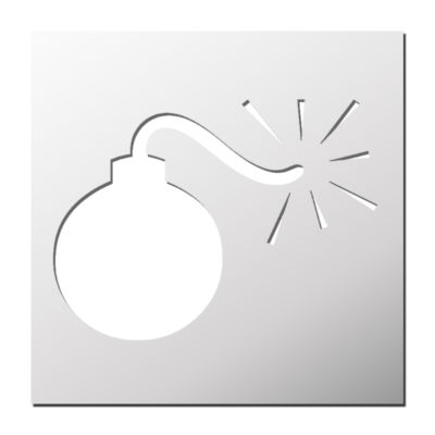 Pochoir Bombe