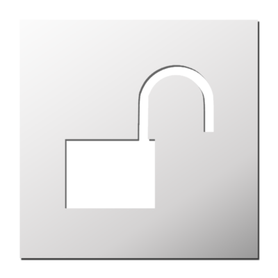 Pochoir Cadenas ouvert