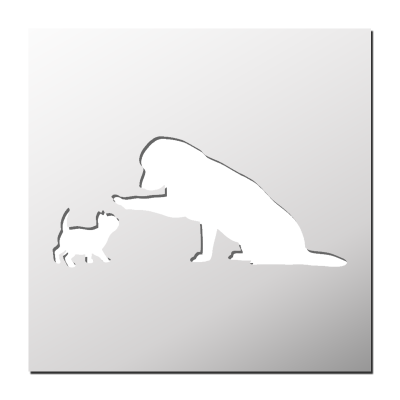 Pochoir Chat et Chien