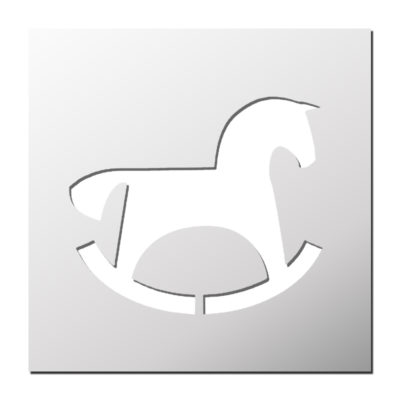 Pochoir Cheval à bascule