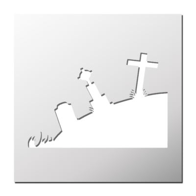 Pochoir Cimetière