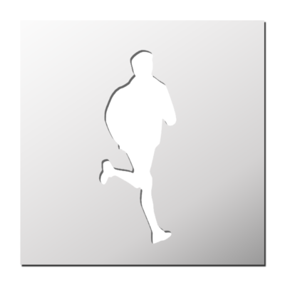 Pochoir Coureur