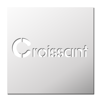 Pochoir Croissant