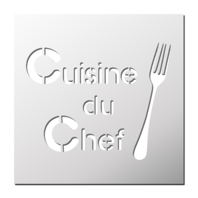Pochoir Cuisine du chef