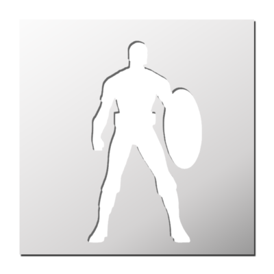 Pochoir Super-Héros