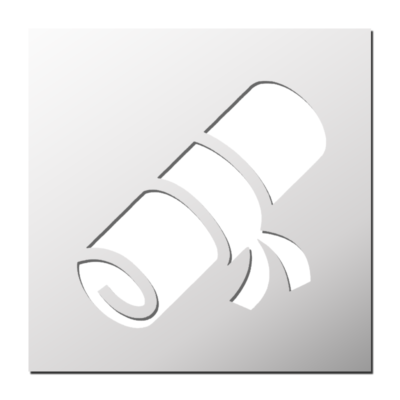 Pochoir Diplôme