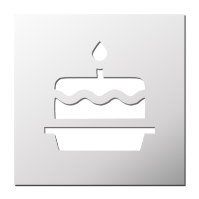 Pochoir Gâteau d’anniversaire