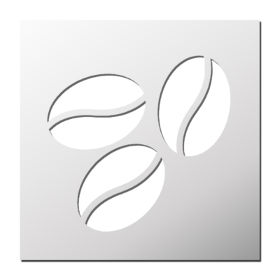 Pochoir Grains de Café