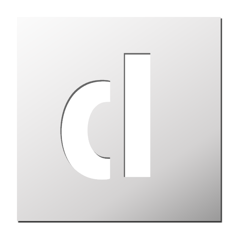 Pochoir lettre d minuscule Pochoir lettre d minuscule