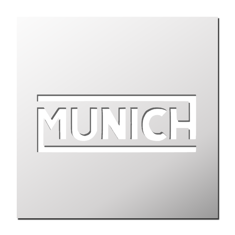 Pochoir logo MUNICH