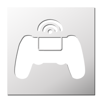 Pochoir Manette de Jeu