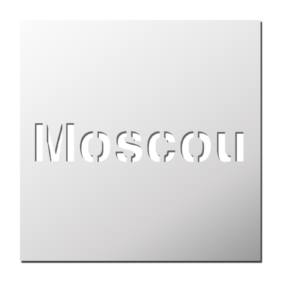 Pochoir MOSCOU