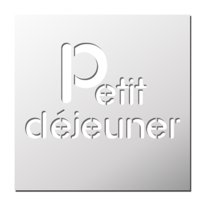 Pochoir Petit Déjeuner