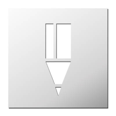 Pochoir Pointe de crayon