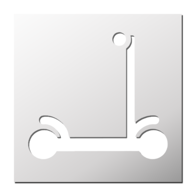 Pochoir Trotinnette