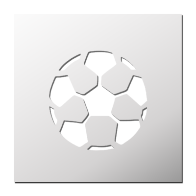 Pochoir ballon de foot