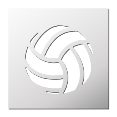 Pochoir Ballon de Volley-Ball