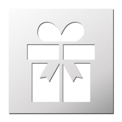 Pochoir Cadeau