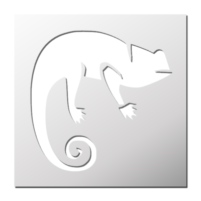 Pochoir Caméléon