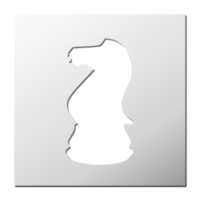 Pochoir CAVALIER Jeux Echec