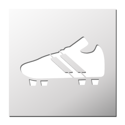 Pochoir Chaussure de foot