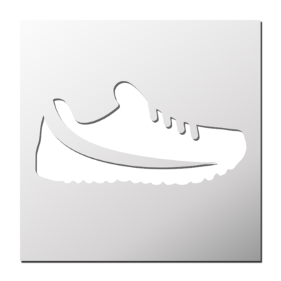 Pochoir Chaussure de Sport