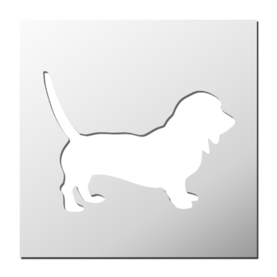 Pochoir Chien Basset