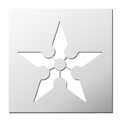 Pochoir Etoile Ninja