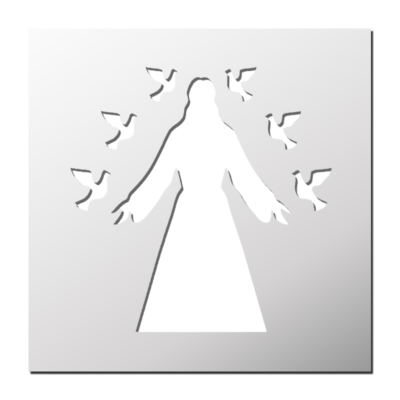 Pochoir Jésus Christ