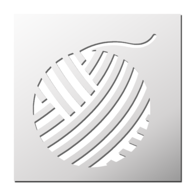 Pochoir Pelote de laine