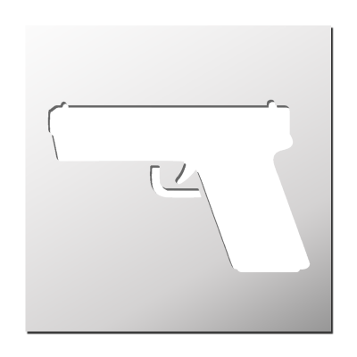 Pochoir Pistolet