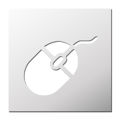 Pochoir Souris Ordinateur