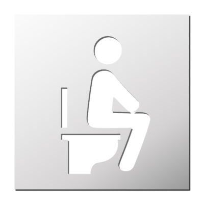 Pochoir Toilette WC