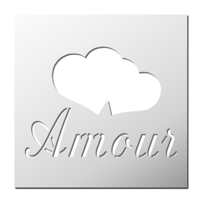 Pochoir Amour
