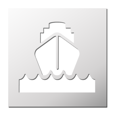 Pochoir Bateau de croisière