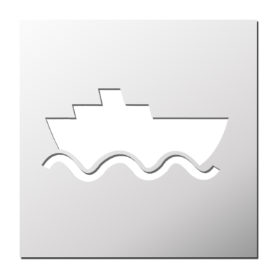 Pochoir Bateau de croisière