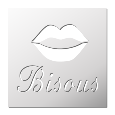 Pochoir Bisous