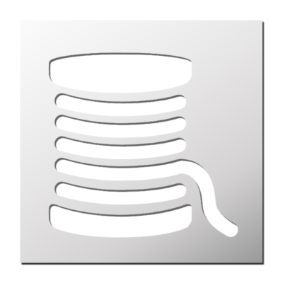 Pochoir Bobine de fil