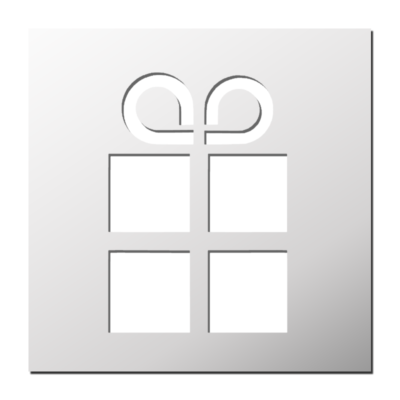 Pochoir Cadeau
