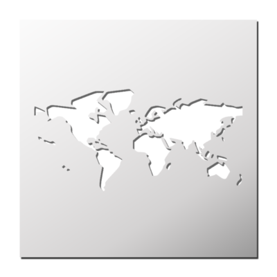 Pochoir Carte du Monde