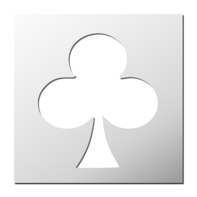 Pochoir Carte Trèfle