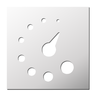 Pochoir Compteur de vitesse