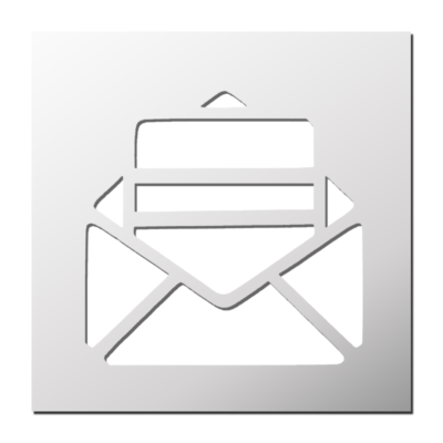 Pochoir Courrier