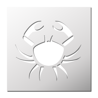Pochoir Crabe & Cancer