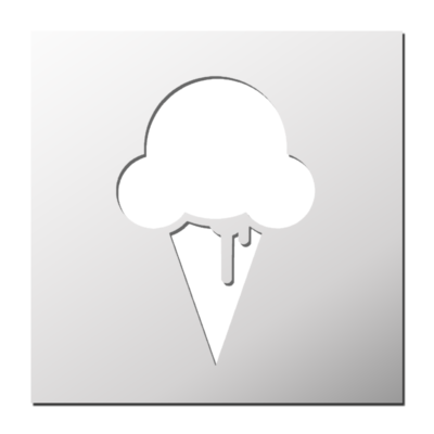 Pochoir Crème glacée