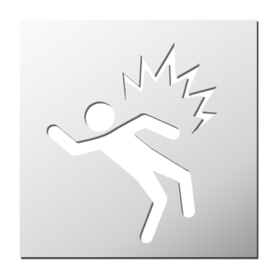 Pochoir Danger électrique