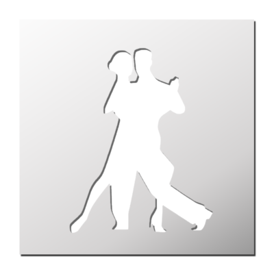 Pochoir Danse de Salon